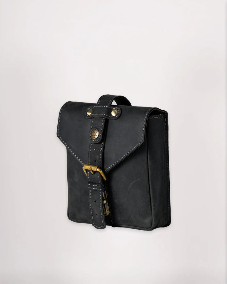 GOLDTOP LEATHER TANK BAG - SMALL - BLACK