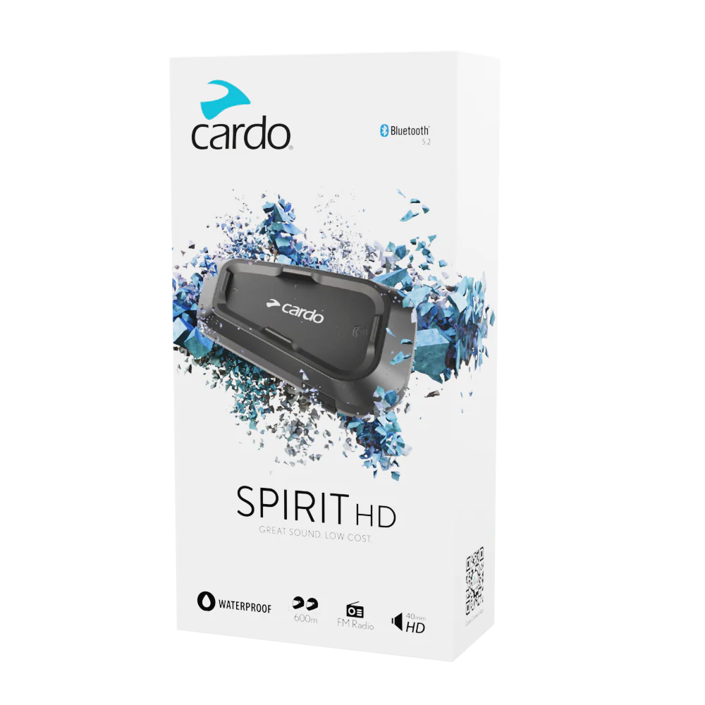 CARDO SPIRIT HD BLUETOOTH COMMUNICATOR - SINGLE – Strath Moto