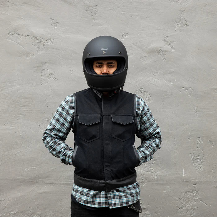 BILTWELL GRINGO ECE 22.06 HELMET - FLAT BLACK