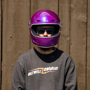 BILTWELL GRINGO SV ECE 22.06 HELMET - METALLIC GRAPE