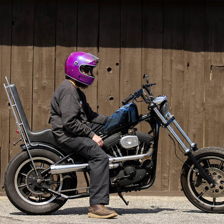 BILTWELL GRINGO SV ECE 22.06 HELMET - METALLIC GRAPE