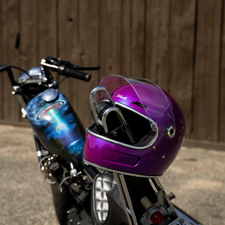 BILTWELL GRINGO SV ECE 22.06 HELMET - METALLIC GRAPE