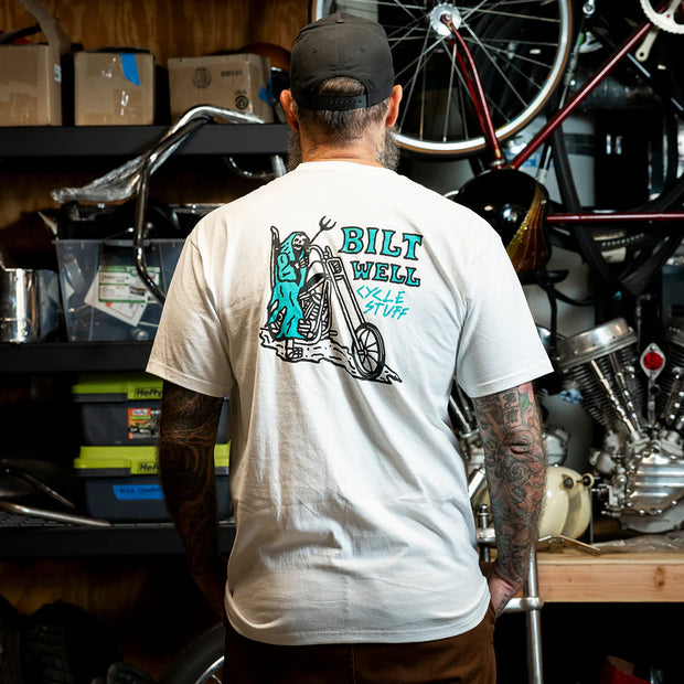 BILTWELL REAPER POCKET TEE - WHITE