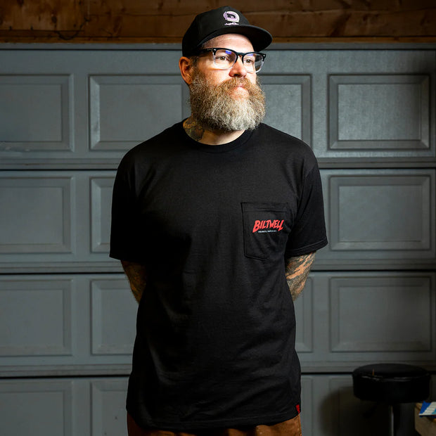 BILTWELL MOTORSICKLE POCKET TEE - BLACK