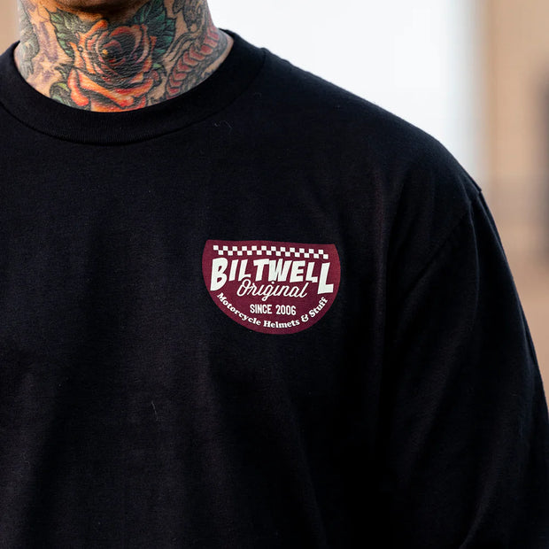 BILTWELL LEFT TURN LONGSLEEVE SHIRT - BLACK