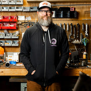 BILTWELL SHORTY ZIP HOODIE - BLACK