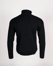 GOLDTOP 100% MERINO WOOL CLASSIC SUBMARINER SWEATER - BLACK