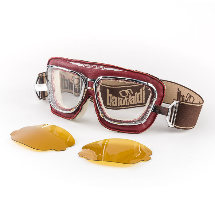 BARUFFALDI SUPERCOMPETITION GOGGLES - IMPERIAL RED – Strath Moto