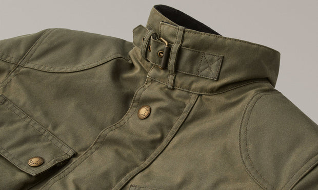 BELSTAFF TRIALMASTER MOTORCYCLE JACKET - OLIVE GREEN