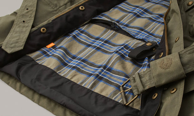 BELSTAFF TRIALMASTER MOTORCYCLE JACKET - OLIVE GREEN