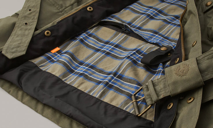 BELSTAFF TRIALMASTER MOTORCYCLE JACKET - OLIVE GREEN