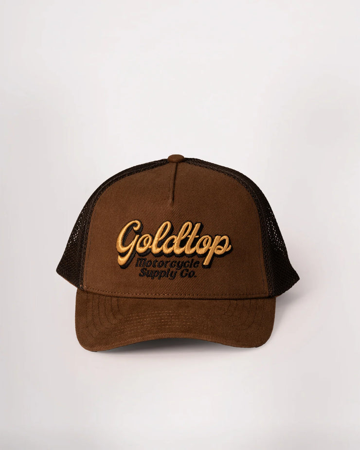GOLDTOP TRUCKER CAP - MOOSE BROWN
