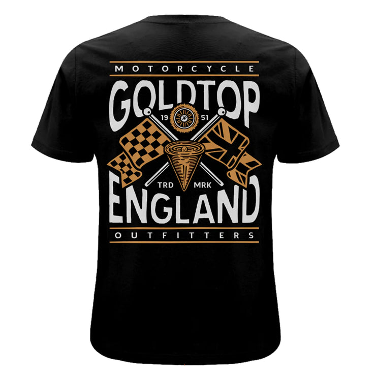 GOLDTOP T-SHIRT NO. 6 - BLACK - SIZE M, XL