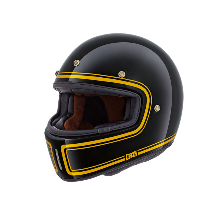 NEXX X.G100 DEVON HELMET - BLACK/YELLOW