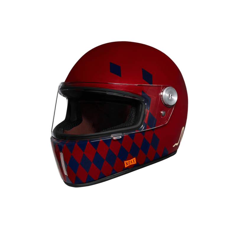 NEXX X.G100R HELMET - CHECKMATE - BURGUNDY - SIZE L