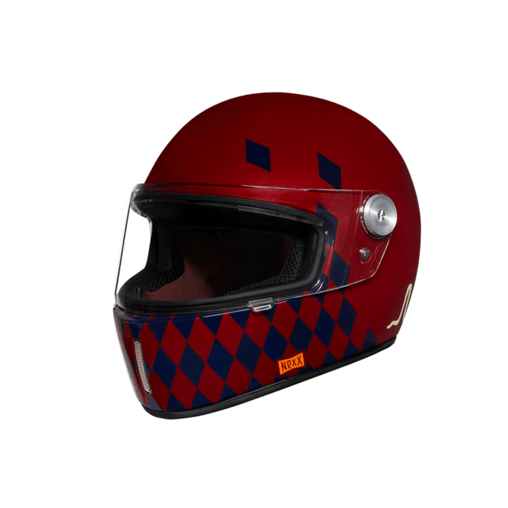 NEXX X.G100R HELMET - CHECKMATE - BURGUNDY