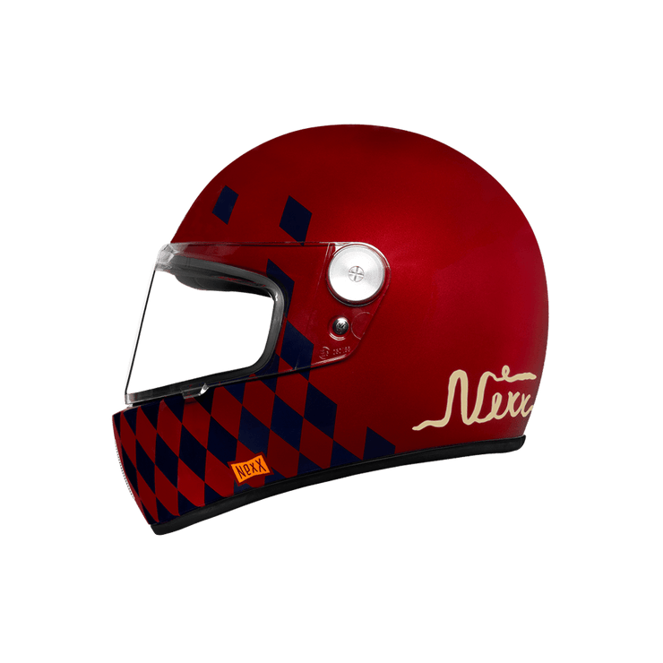 NEXX X.G100R HELMET - CHECKMATE - BURGUNDY - SALE!