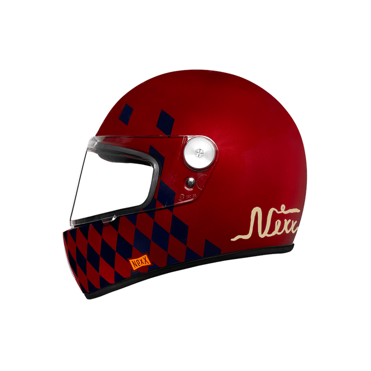 NEXX X.G100R HELMET - CHECKMATE - BURGUNDY