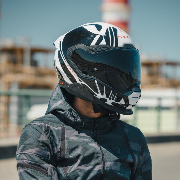 NEXX X.WST3 HELMET - B-SIDE - WHITE / BLACK