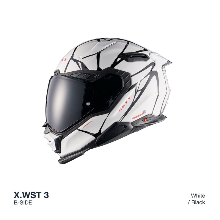 NEXX X.WST3 HELMET - B-SIDE - WHITE / BLACK