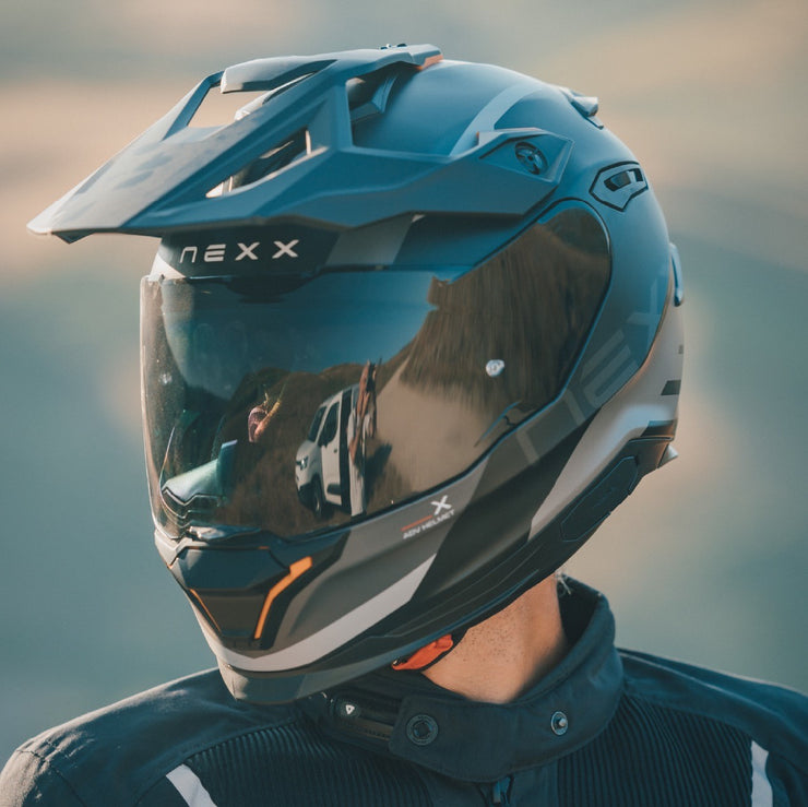 NEXX Y.TRAVL ADV HELMET - QUEST - MT BLACK / GREY