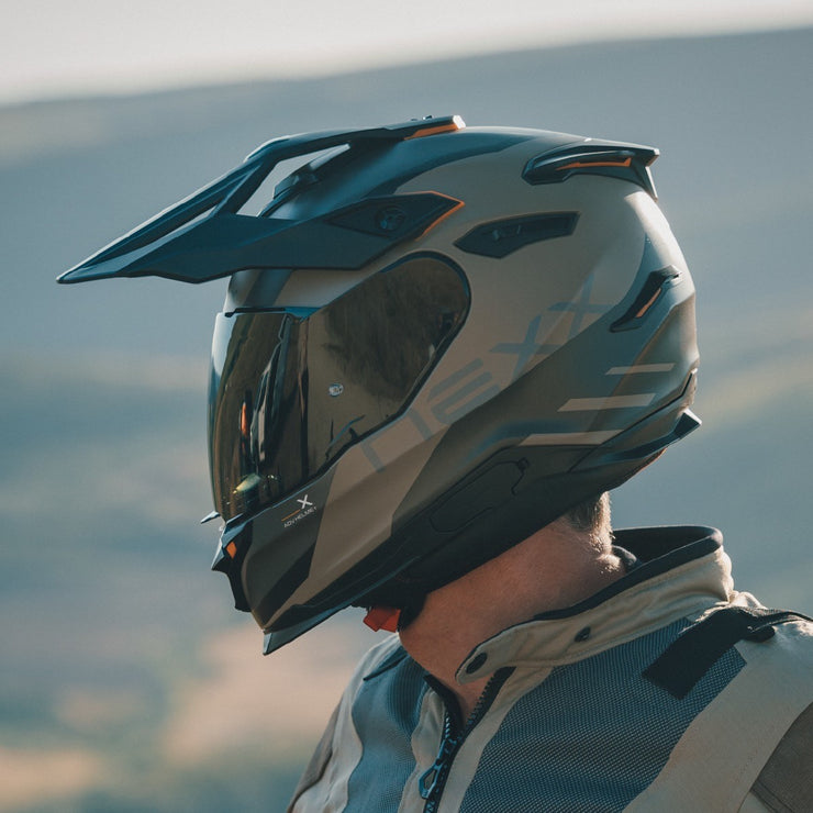 NEXX Y.TRAVL ADV HELMET - QUEST - MT SAND / GREY