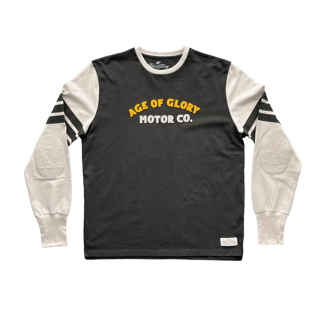 【MORE THAN BLACK】25SS★ LOGO BIKER LONG SLEEVE Harley-Davidson Men's Ghoulish Skull Long Sleeve Crew-Neck