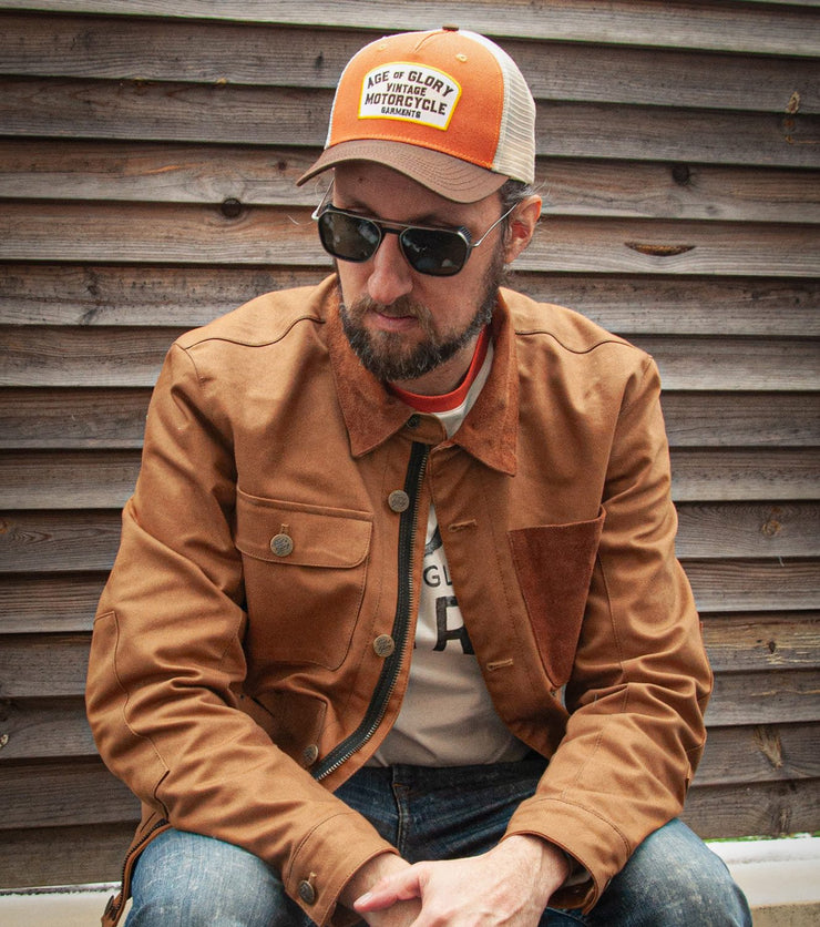 AGE OF GLORY BUDDY TRUCKER CAP - ORANGE OFF-WHITE
