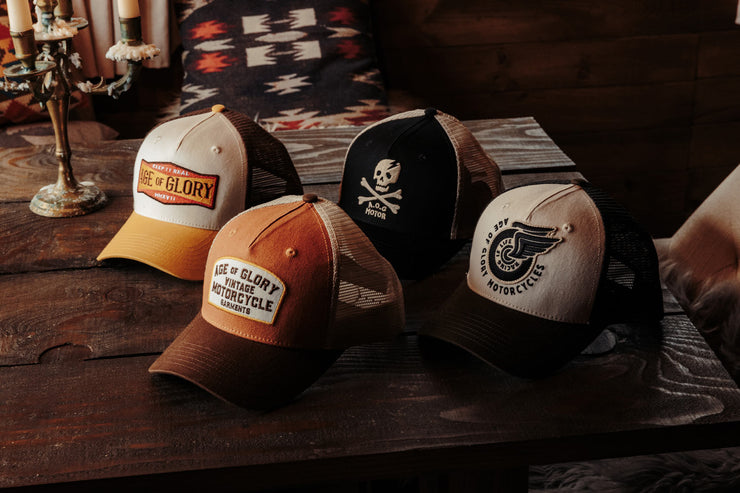 AGE OF GLORY MARAUDER TRUCKER CAP - BLACK OFF-WHITE