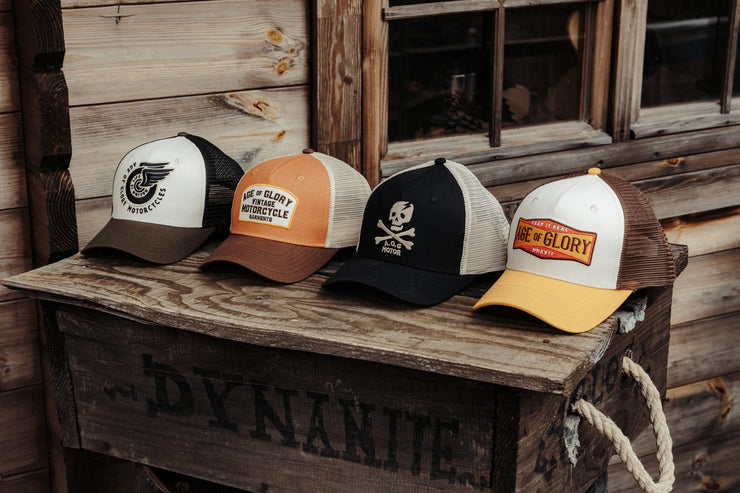 AGE OF GLORY MARAUDER TRUCKER CAP - BLACK OFF-WHITE