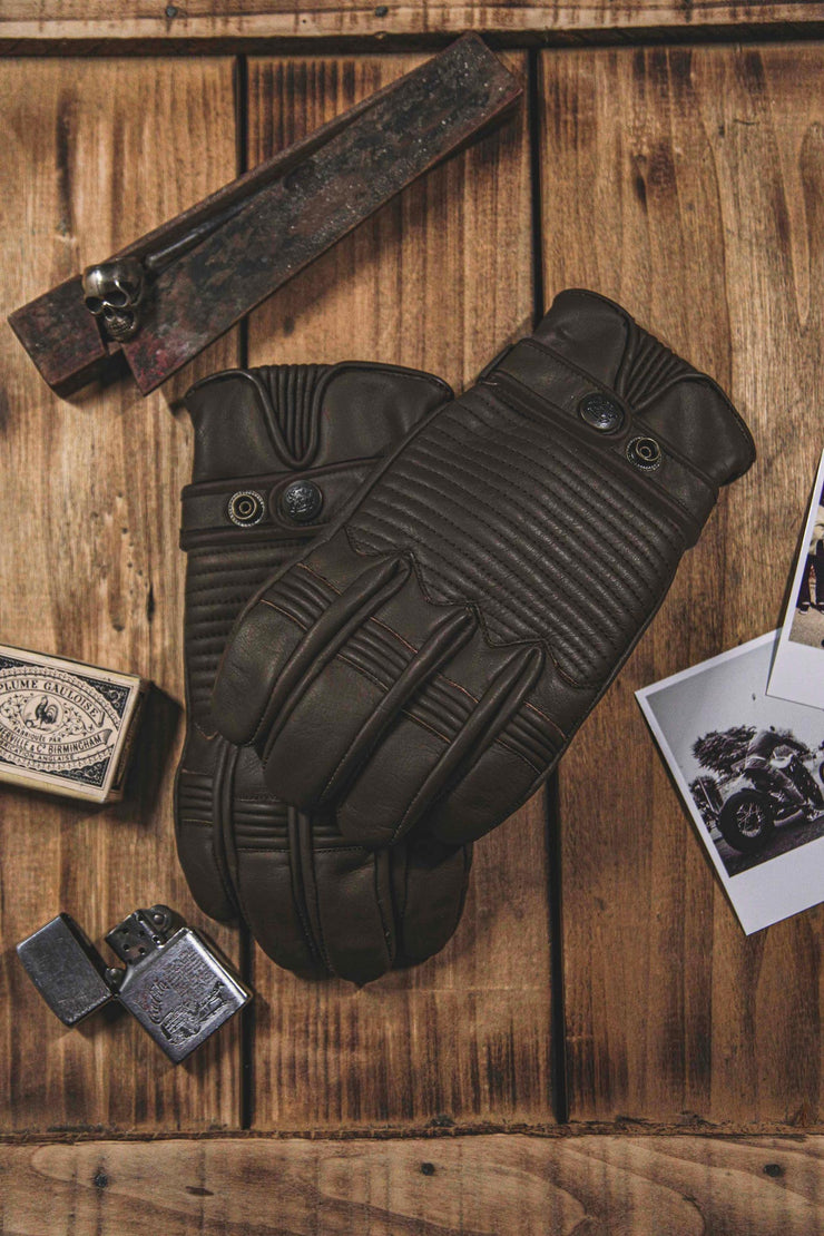 AGE OF GLORY GARAGE GLOVES - BROWN