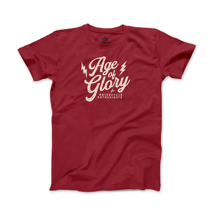 AGE OF GLORY LOGO T-SHIRT - BURGUNDY