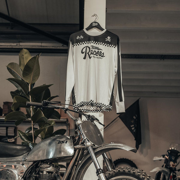 AGE OF GLORY RACERS MESH JERSEY - WHITE BLACK