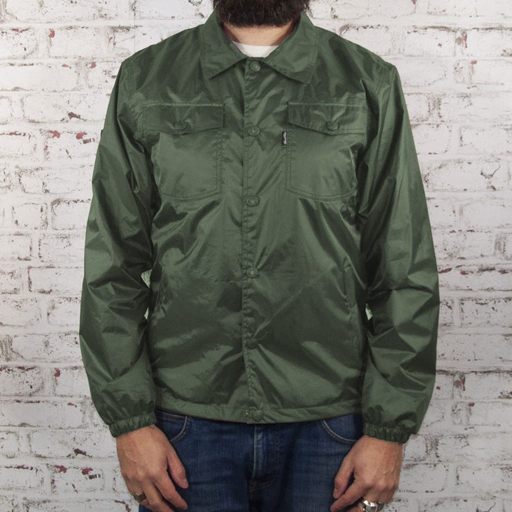 AGE OF GLORY ROADIE COACH JACKET - OLIVE GREEN