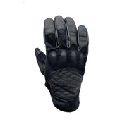 AGE OF GLORY SHIFTER GLOVES - BLACK LEATHER & DENIM