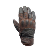 AGE OF GLORY SHIFTER GLOVES - BROWN LEATHER & DENIM