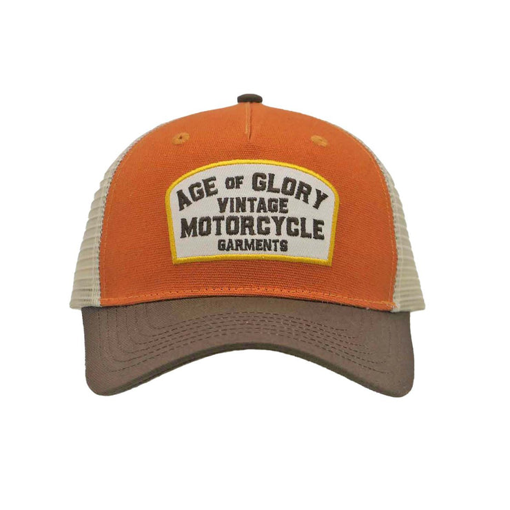 AGE OF GLORY BUDDY TRUCKER CAP - ORANGE OFF-WHITE