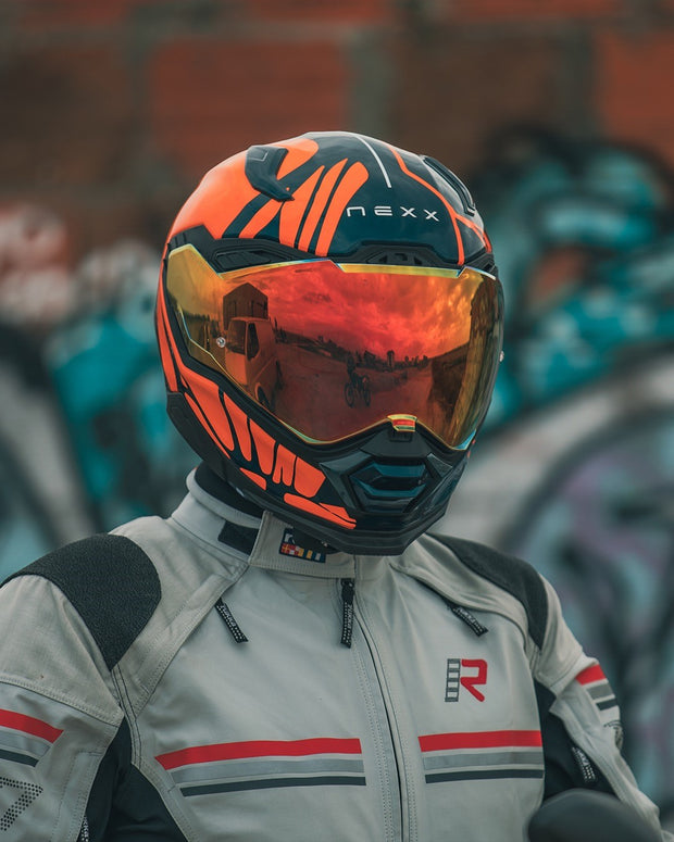 NEXX X.WST3 HELMET - B-SIDE - TEAL / ORANGE