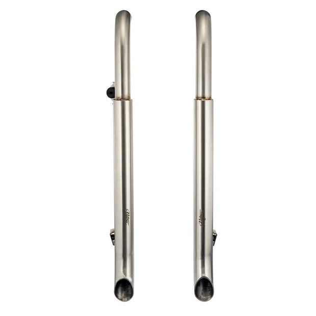 MOTONE BEDLAM SLASH-CUT EXHAUST PIPES FOR BOBBER/SPEEDMASTER - BRUSHED