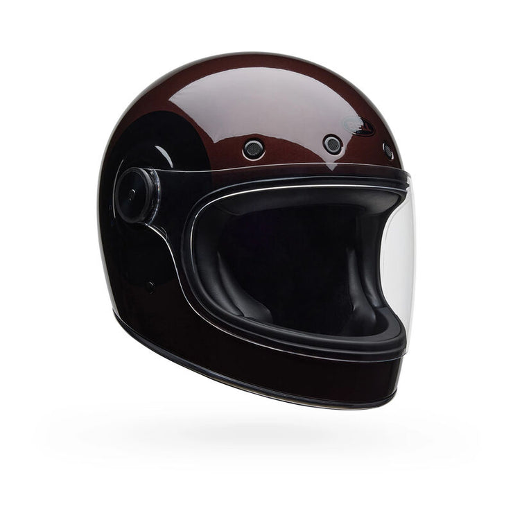 brown motorcycle helmets Skull Cap Chopper Half Helmet Gloss Black DOT Approved Unique Features KASK Dogma Helmet-Pure Shine, Espresso