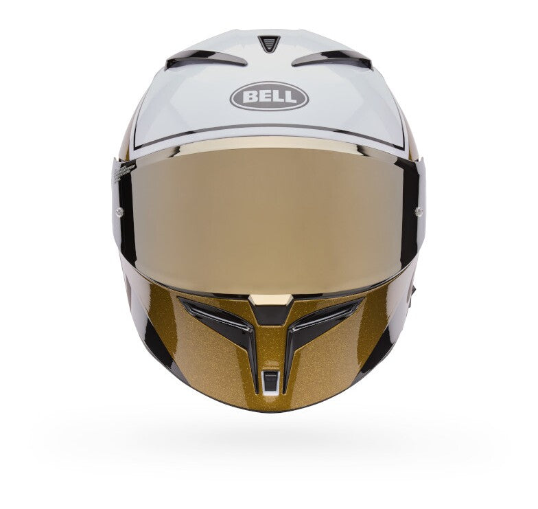 BELL BULLITT GT FLAT SHIELD - GOLD w/ BLACK TAB – Strath Moto