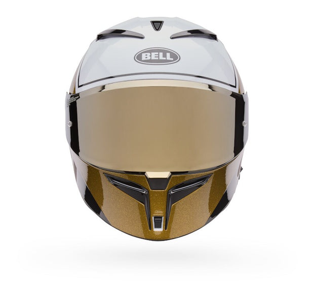 BELL BULLITT GT FLAT SHIELD - GOLD w/ BLACK TAB – Strath Moto