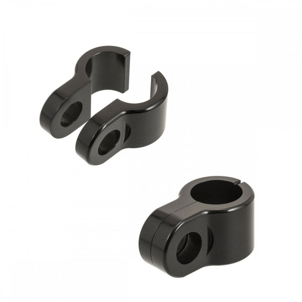 MOTONE KLINGER CLAMPS INDICATOR MOUNTS - 13MM - FOR RIALTO REAR FENDER STRUTS TRIUMPH BOBBER - PAIR