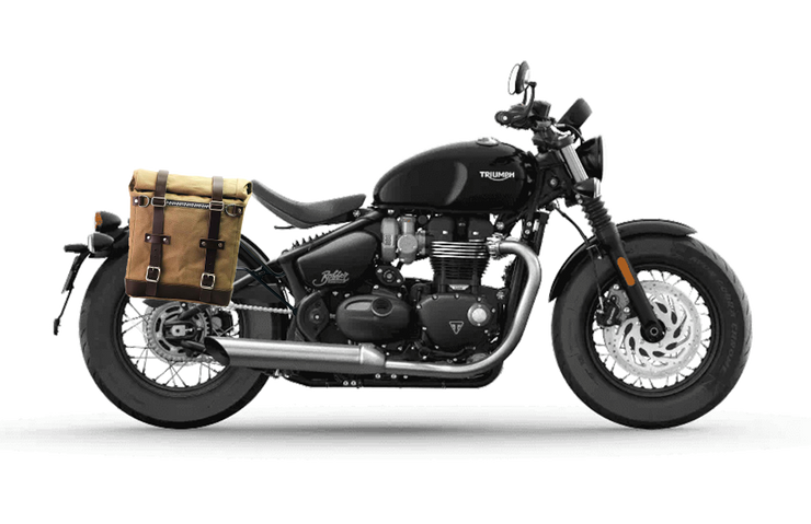 UNIT GARAGE CANVAS SIDE PANNIER (22-30L) + RT SUBFRAME FOR TRIUMPH BOBBER (2017-)