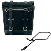 UNIT GARAGE CANVAS SIDE PANNIER (22-30L) + LT SUBFRAME FOR TRIUMPH BOBBER (2017-)