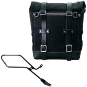 UNIT GARAGE WAXED SUEDE PANNIER (22-30L) + RT SUBFRAME FOR TRIUMPH BOBBER (2017-)