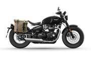 UNIT GARAGE WAXED SUEDE PANNIER (22-30L) + RT SUBFRAME FOR TRIUMPH BOBBER (2017-)