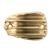 MOTONE CUSTOM BRASS DISC BRAKE OIL RESERVOIR MASTER CYLINDER CAP - FINNED/RIBBED