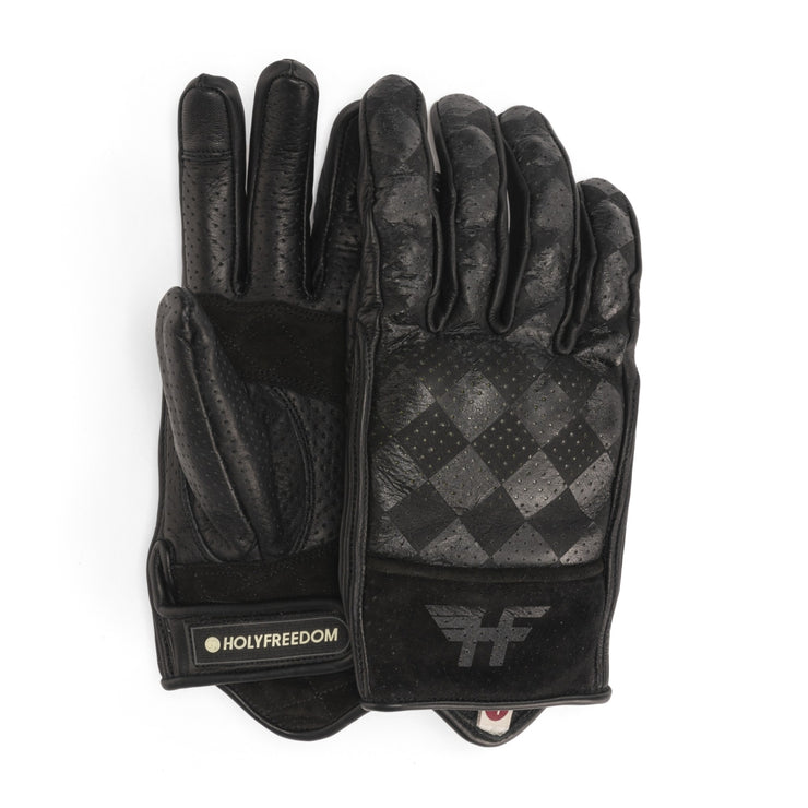 HOLY FREEDOM BULLIT LADIES GLOVES - BLACK NUBUCK - SIZE L