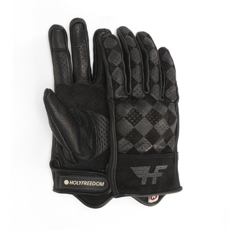 HOLY FREEDOM BULLIT LADIES GLOVES - BLACK NUBUCK - SIZE L